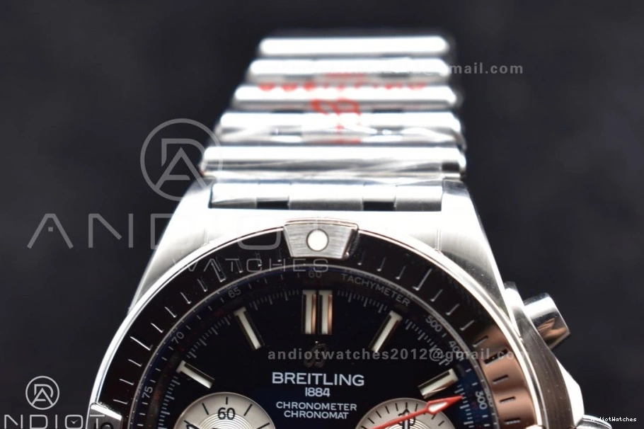 Dial BLSF B01 Bracelet Black Breathable A SS on 42mm 1:1 Best Edition 538 SS Chronomat 1231